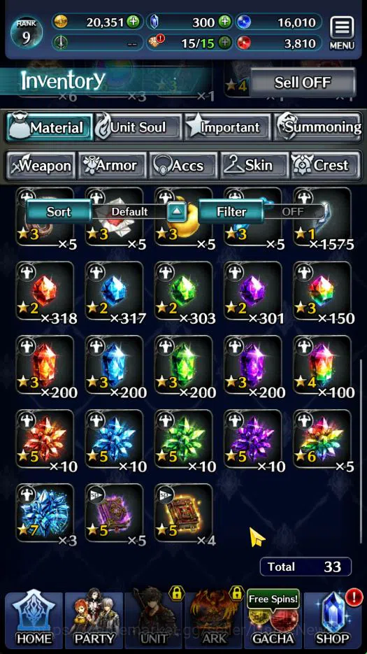 Last Cloudia Accounts GLOBAL | Starter Rank 9 | Hinata Sakaguchi, Granad image 4