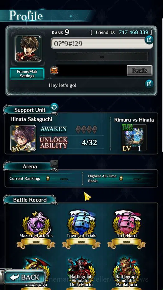 Last Cloudia Accounts GLOBAL | Starter Rank 9 | Hinata Sakaguchi, Granad image 5