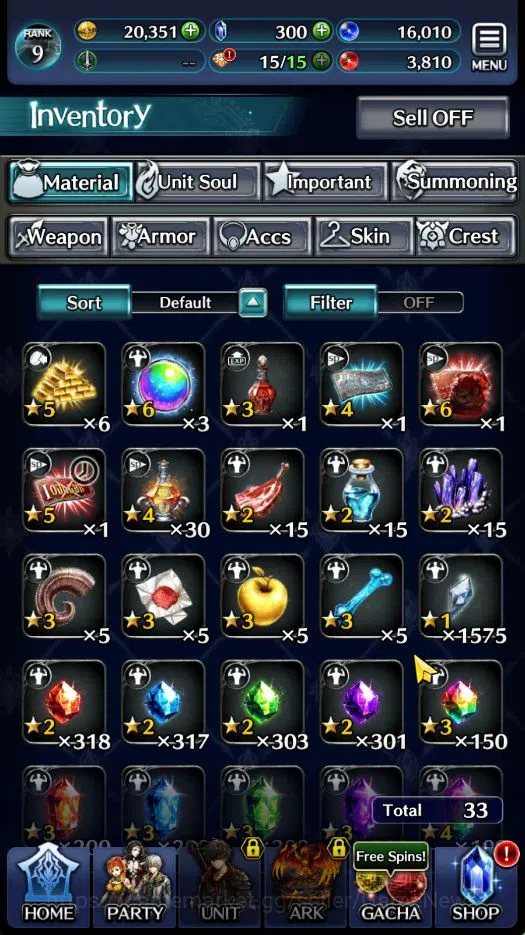 Last Cloudia Accounts GLOBAL | Starter Rank 9 | Hinata Sakaguchi, Granad image 8