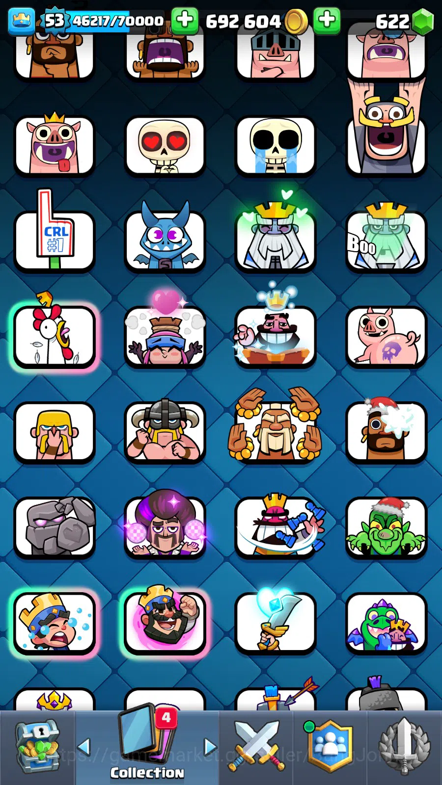 Clash Royale Accounts Lv 53|Trophy 9211|KTL 11|Limit Skin| Total Card 12 image 17