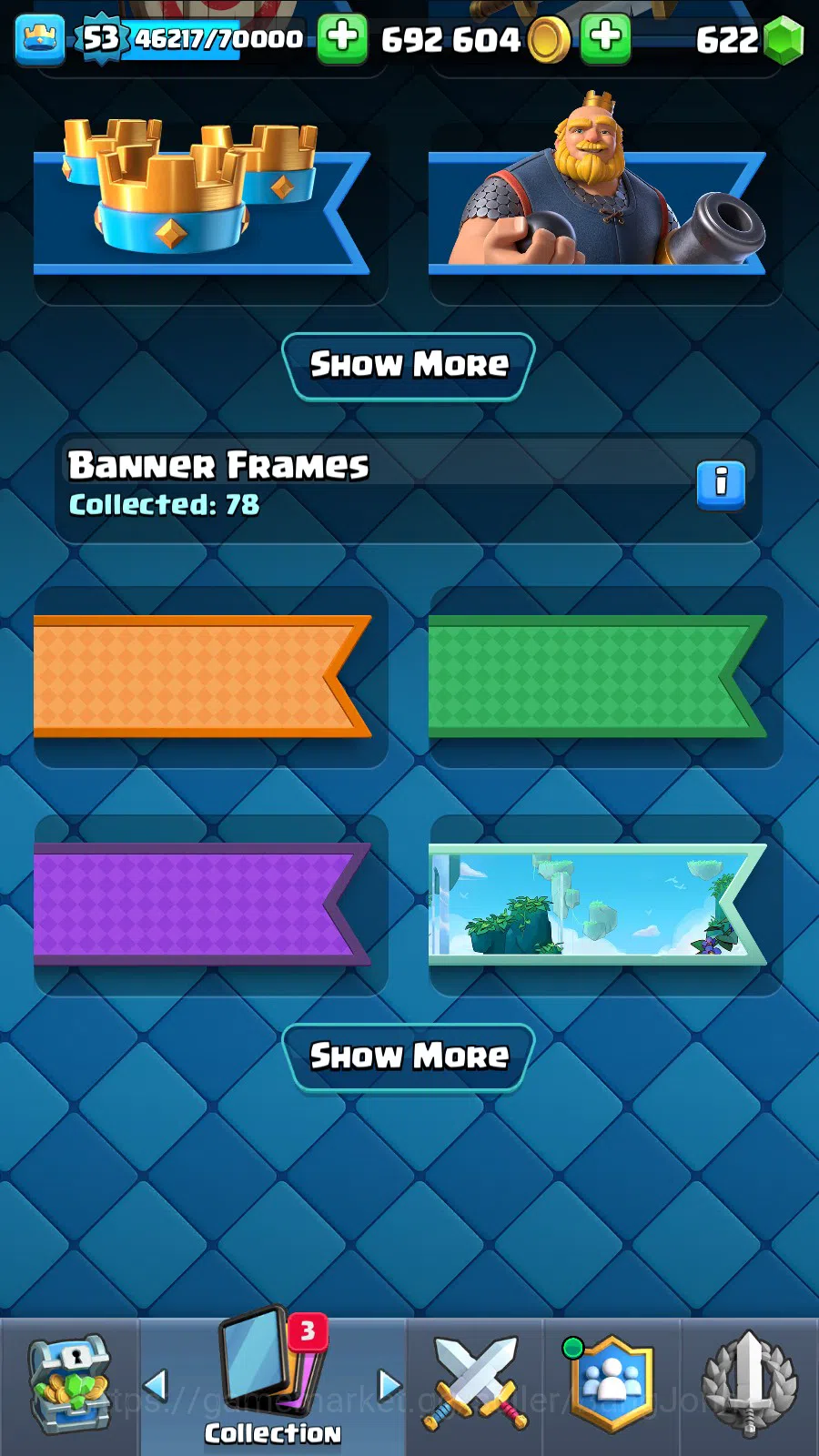 Clash Royale Accounts Lv 53|Trophy 9211|KTL 11|Limit Skin| Total Card 12 image 20