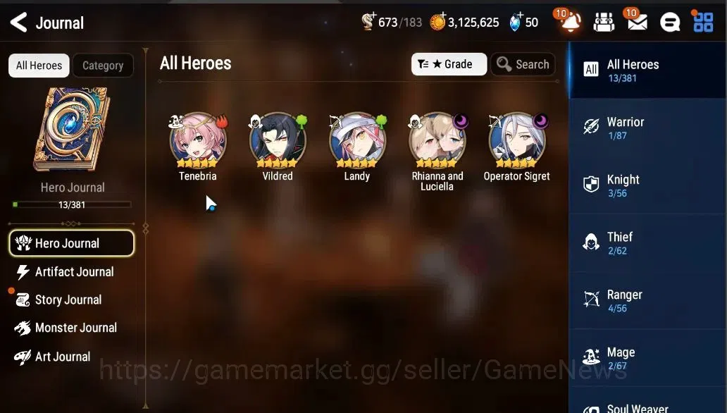 Epic Seven Accounts GLOBAL Unverif|NewEra|2 ML(Rhinna&Luciella,Operato image 5