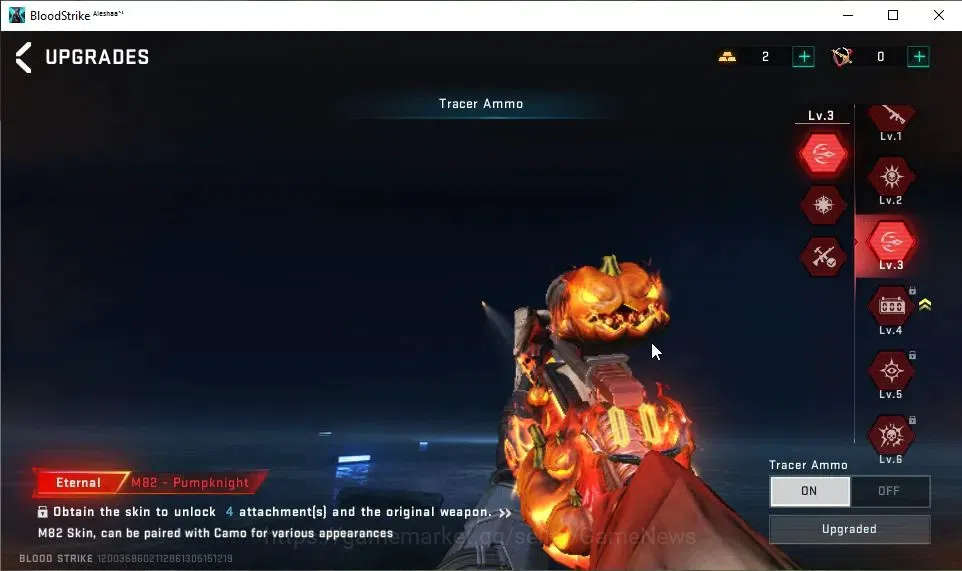Blood Strike Accounts ASIA|2 ETERNAL[M82-Pumpknight Lv3,DEagle-Scorpius] image 10