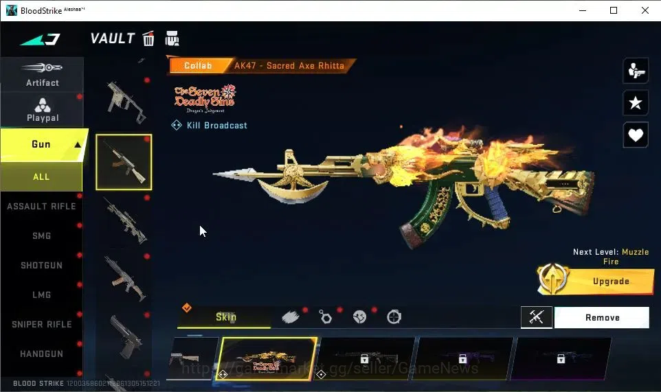 Blood Strike Accounts ASIA|2 ETERNAL[M82-Pumpknight Lv3,DEagle-Scorpius] image 15