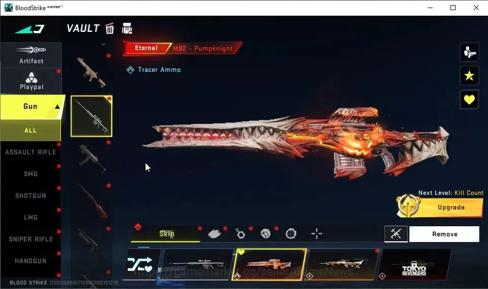 Blood Strike Accounts ASIA|2 ETERNAL[M82-Pumpknight Lv3,DEagle-Scorpius] image 9