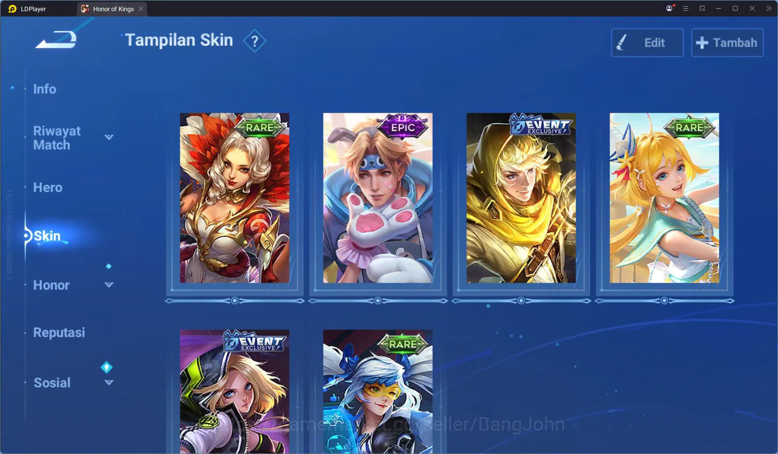 Honor of Kings Accounts Global 85 Hero 56 Skin | Farm Lane T12 | SXD Hou Y image 15