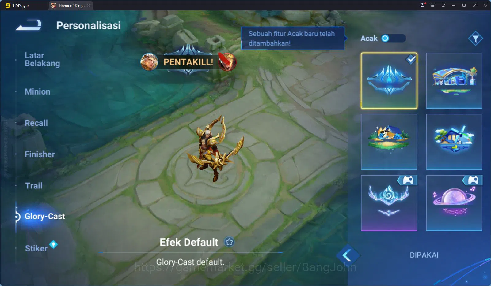 Honor of Kings Accounts Global 85 Hero 56 Skin | Farm Lane T12 | SXD Hou Y image 6