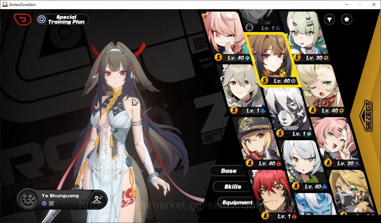 Zenless Zone Zero Accounts Mid-Game ASIA|IK 41|PremTeam YSG|3 Limited (Ye Shunguang)+Signature Sunna,Zhao +2 STD Char (Rina 1