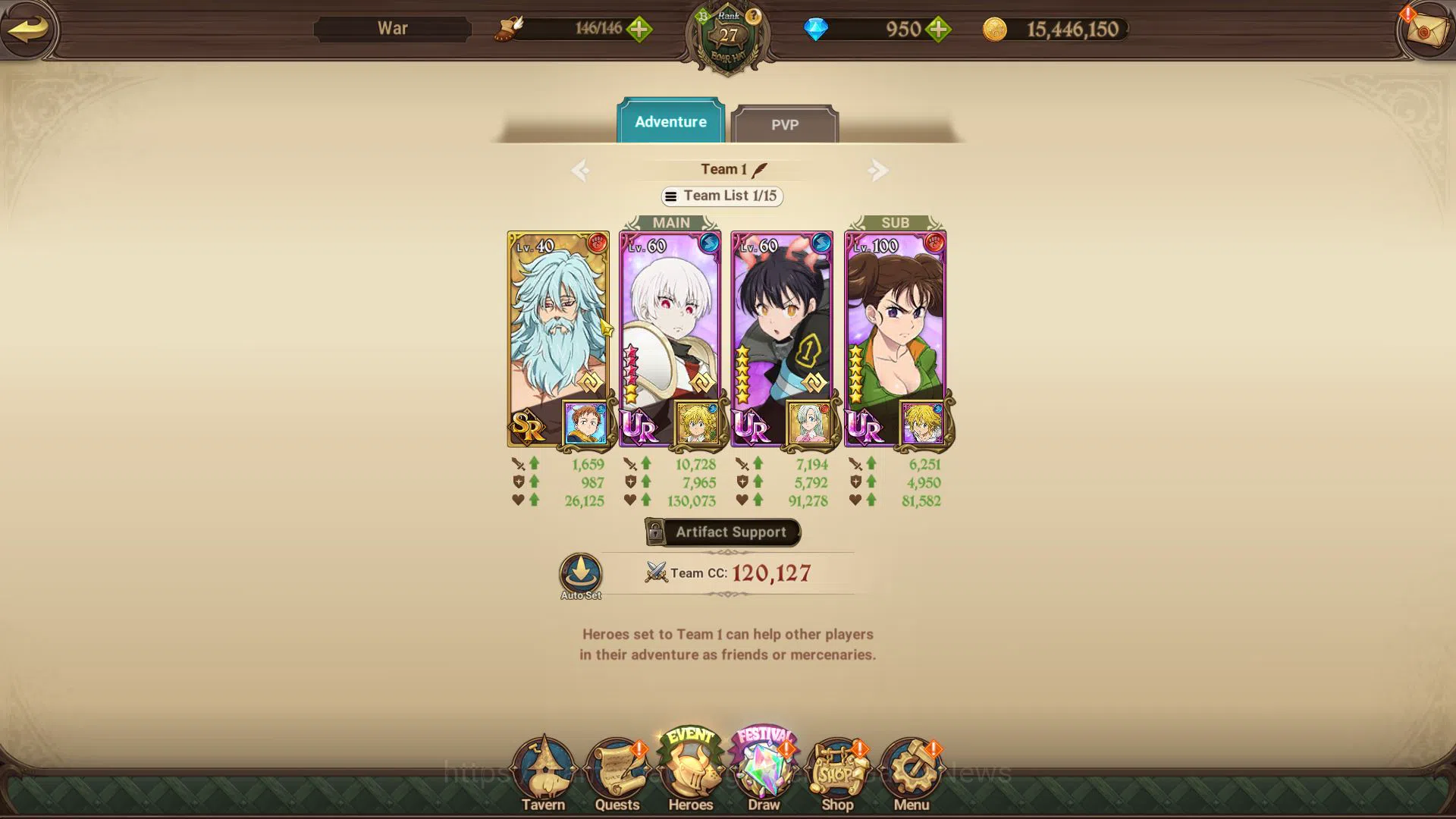 The Seven Deadly Sins: Grand Cross Accounts Global |1,1M CC|Starter CH 4|950 Dm| 2 UR+Collab F image 7