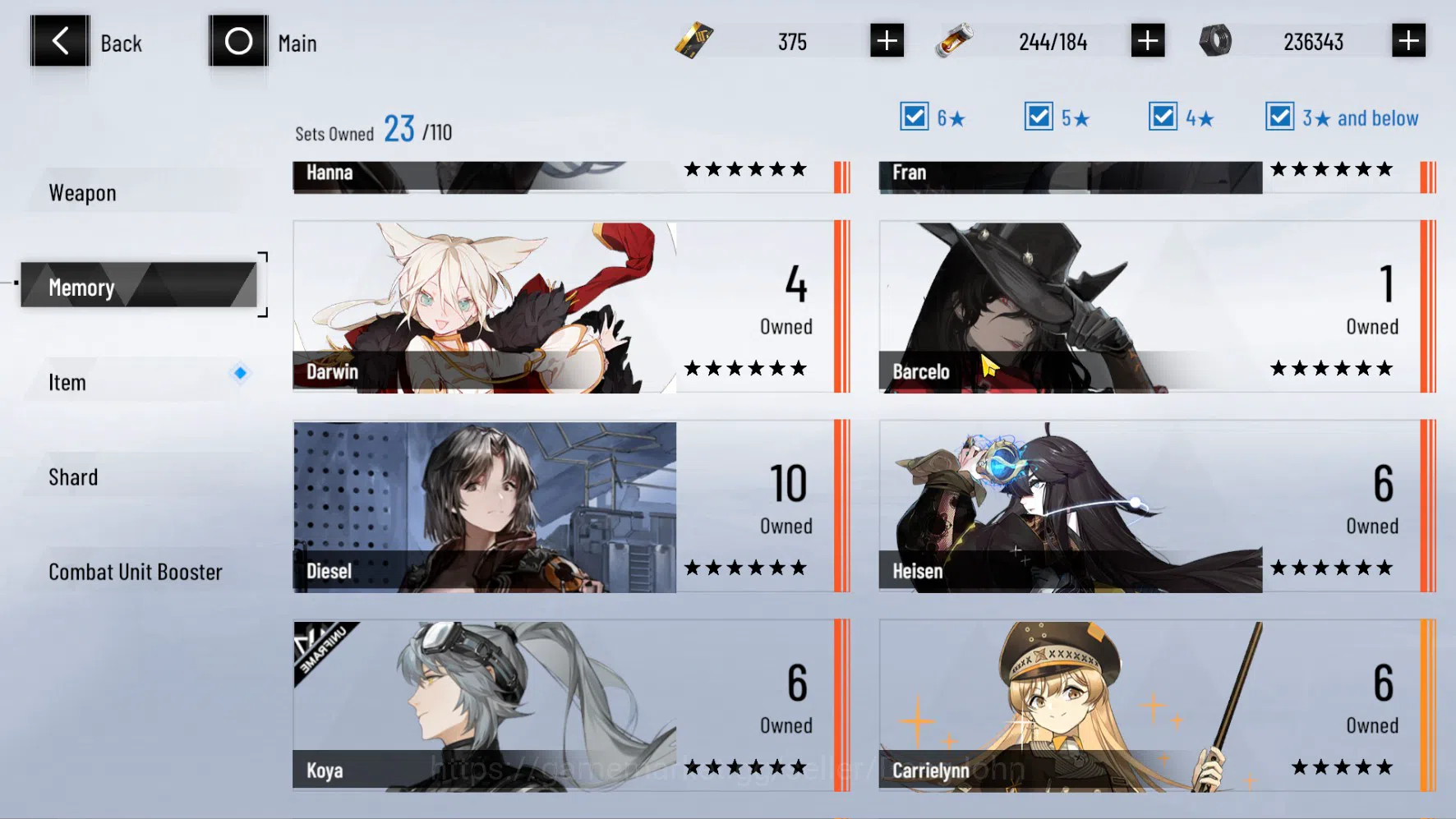 Punishing: Gray Raven Accounts ASIA | LV.67 | Bianca Veritas SS Sign, Lee Palefir image 14