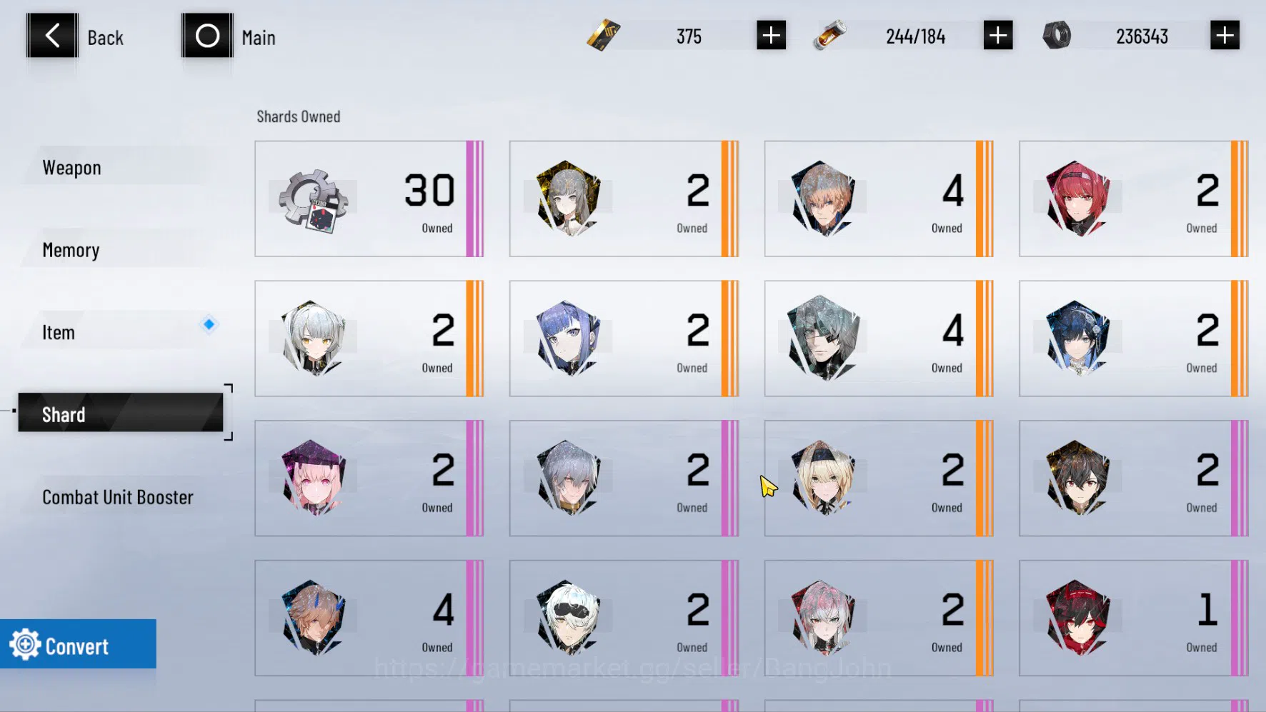 Punishing: Gray Raven Accounts ASIA | LV.67 | Bianca Veritas SS Sign, Lee Palefir image 20