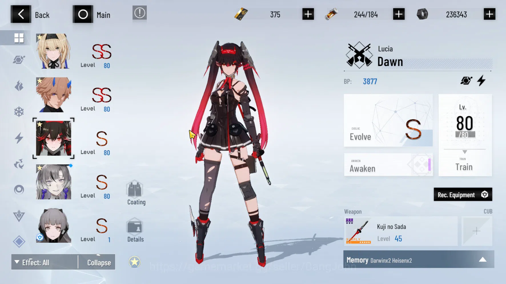 Punishing: Gray Raven Accounts ASIA | LV.67 | Bianca Veritas SS Sign, Lee Palefir image 6