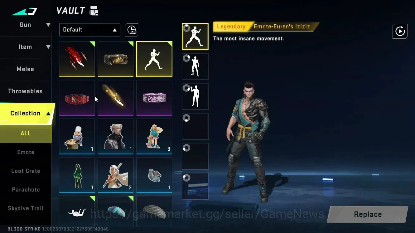 Blood Strike Accounts ASIA|ETERNAL DEagle Lv2|Collab TR[JACK,Parachute]| image 17