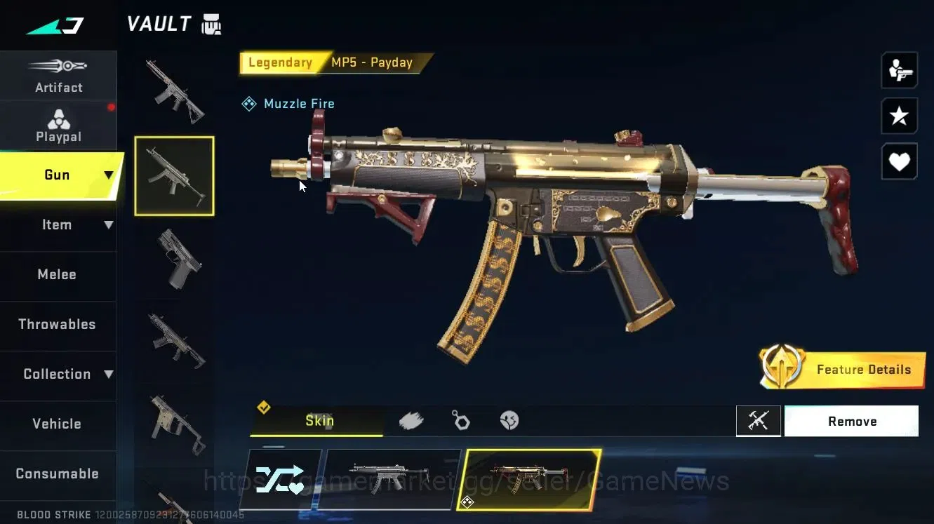 Blood Strike Accounts ASIA|ETERNAL DEagle Lv2|Collab TR[JACK,Parachute]| image 6
