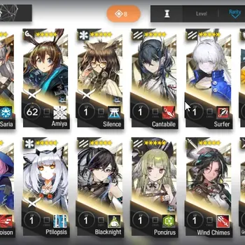 Arknights Accounts Mid-Tier Global|lv 45|84 total OP|1 Limit (Wang) 3*6 (Saria,Mountain)|Story 3-6|oro 18k|Check SS|AK046B