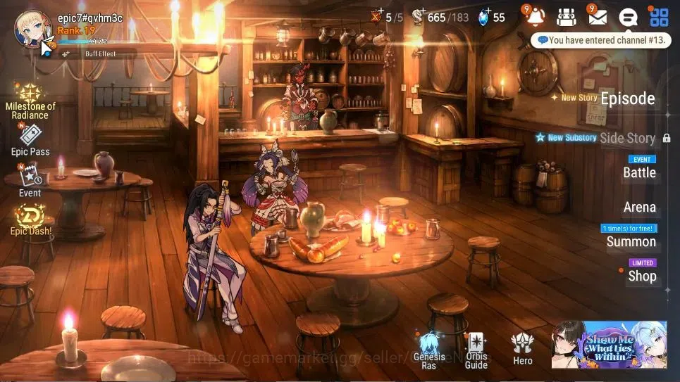 Epic Seven Accounts Limited Hero Global UnVerif|New Era|2 ML(Tidal Rift Elvira,S Taeyou)+Fenne,TA Coli,Pavel,etc|Poh 1