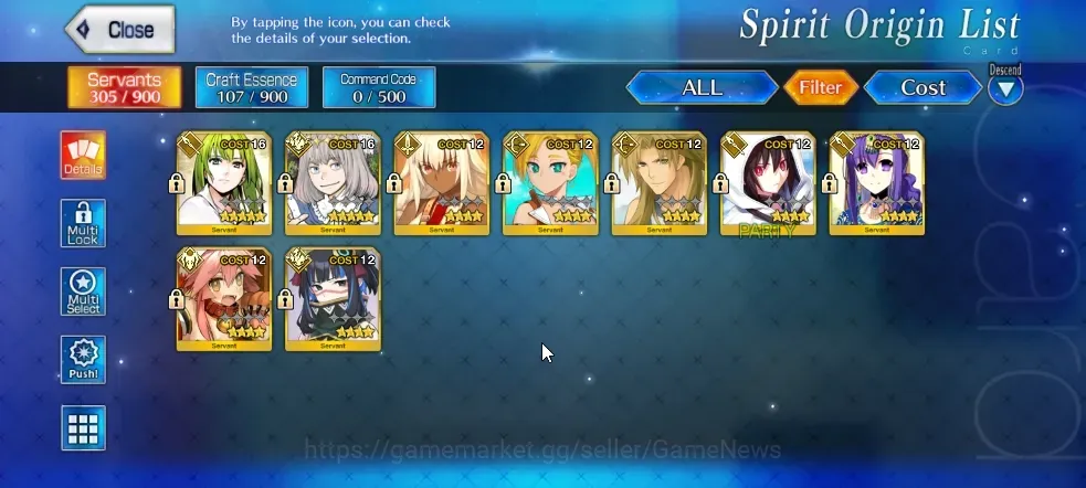 Fate-Grand Order Accounts NA Starter Fuyuki Lv 1|2 SSR Servant| Oberon & Enkidu | 43 Golden Apple |Birthday Unset|Log 1