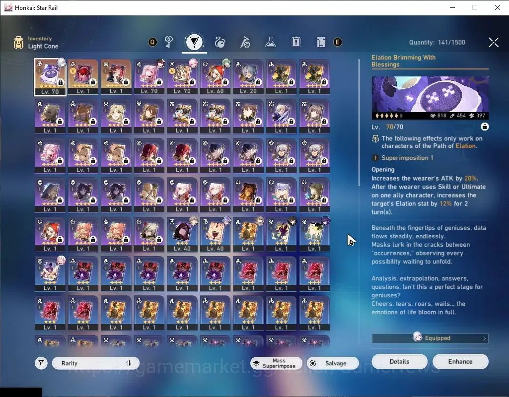 Honkai Star Rail Accounts Asia|TL 54|7 Limited|EvanesciaE1,Silver Wolf999,Ya image 6