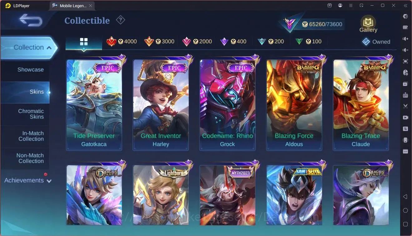 Mobile Legends: Bang Bang Accounts Collector Global |Hero 133|Skin 289|Renowned|TFM Roger|KOF Karina|CLOUDS Kagura|CC 10