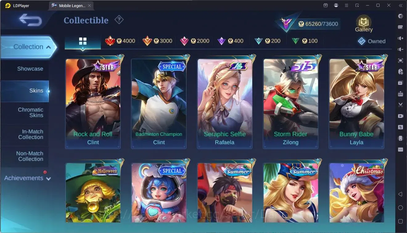 Mobile Legends: Bang Bang Accounts Collector Global |Hero 133|Skin 289|Renowned|TFM Roger|KOF Karina|CLOUDS Kagura|CC 14