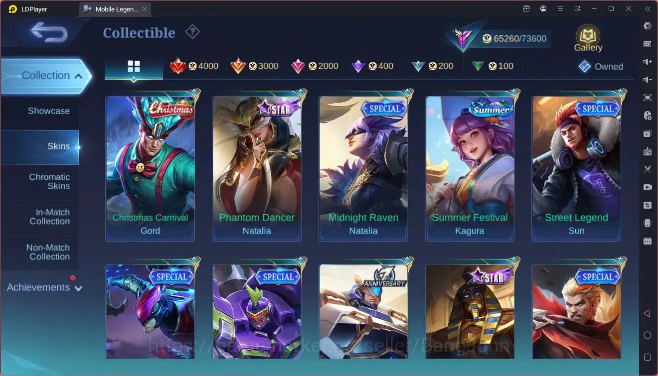 Mobile Legends: Bang Bang Accounts Collector Global |Hero 133|Skin 289|Renowned|TFM Roger|KOF Karina|CLOUDS Kagura|CC 15