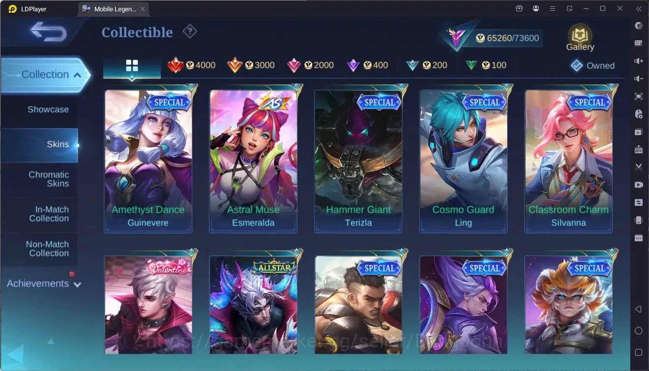 Mobile Legends: Bang Bang Accounts Collector Global |Hero 133|Skin 289|Renowned|TFM Roger|KOF Karina|CLOUDS Kagura|CC 18