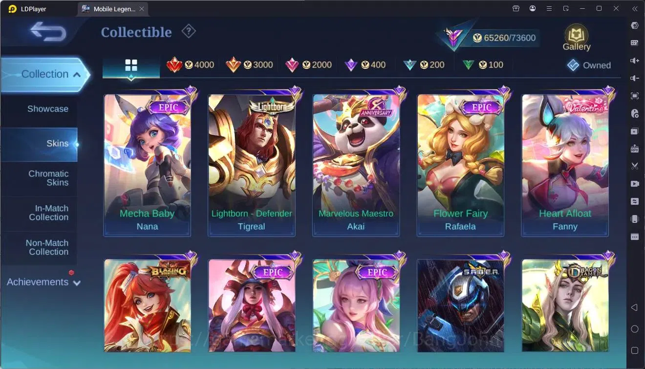 Mobile Legends: Bang Bang Accounts Collector Global |Hero 133|Skin 289|Renowned|TFM Roger|KOF Karina|CLOUDS Kagura|CC 8