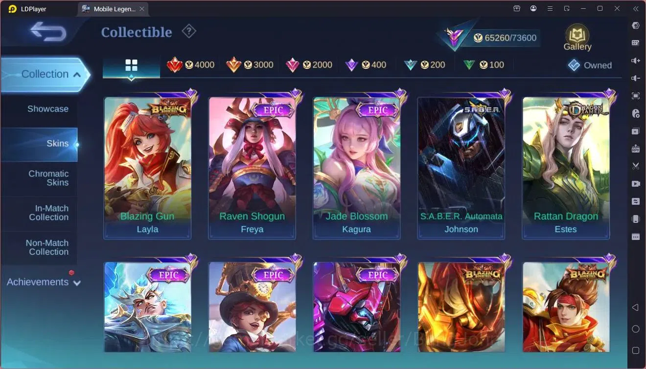 Mobile Legends: Bang Bang Accounts Collector Global |Hero 133|Skin 289|Renowned|TFM Roger|KOF Karina|CLOUDS Kagura|CC 9
