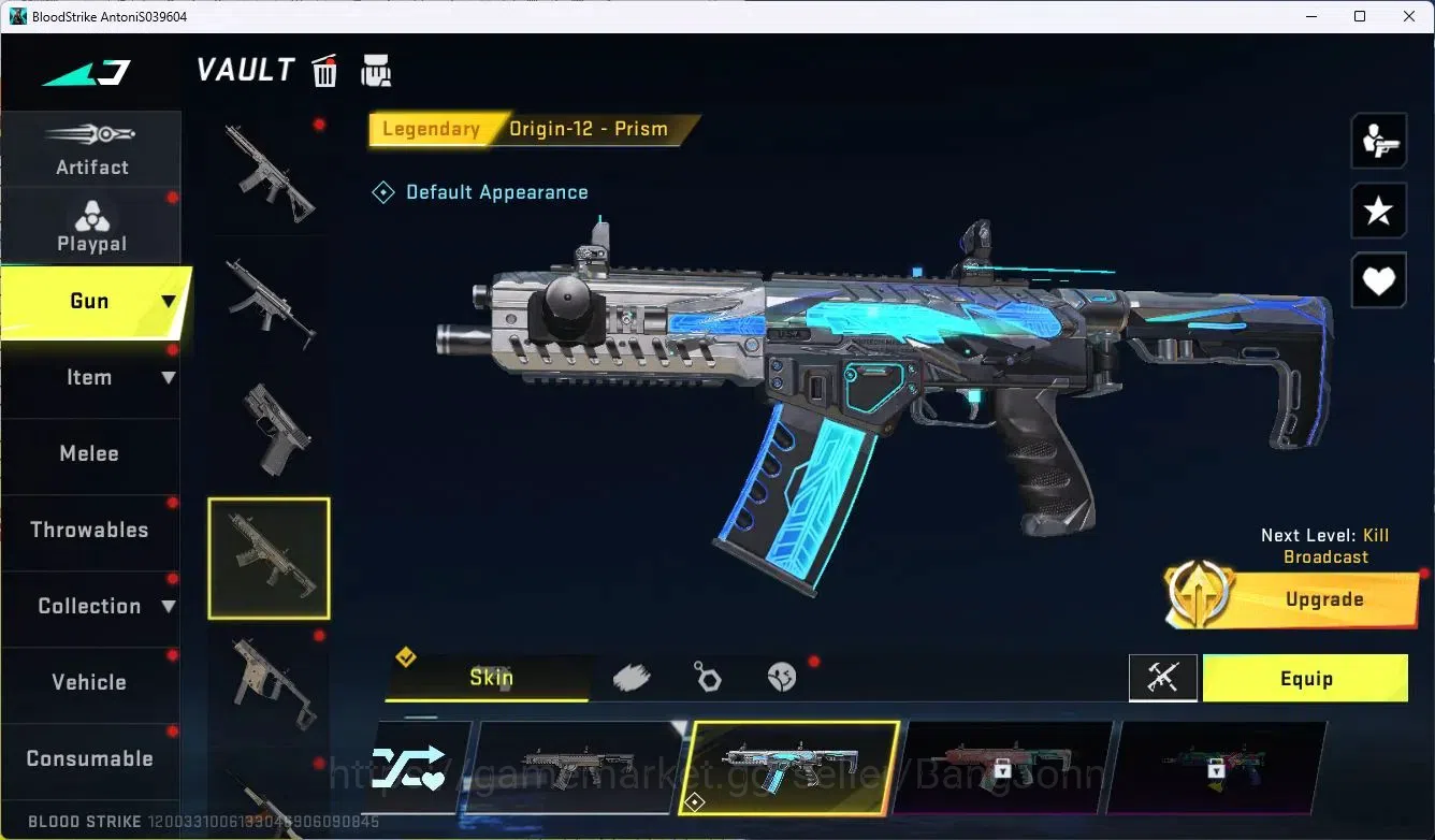 Blood Strike Accounts ASIA|Collab MCX - EVA-00|7 Legendary Gun|Collab Et image 2