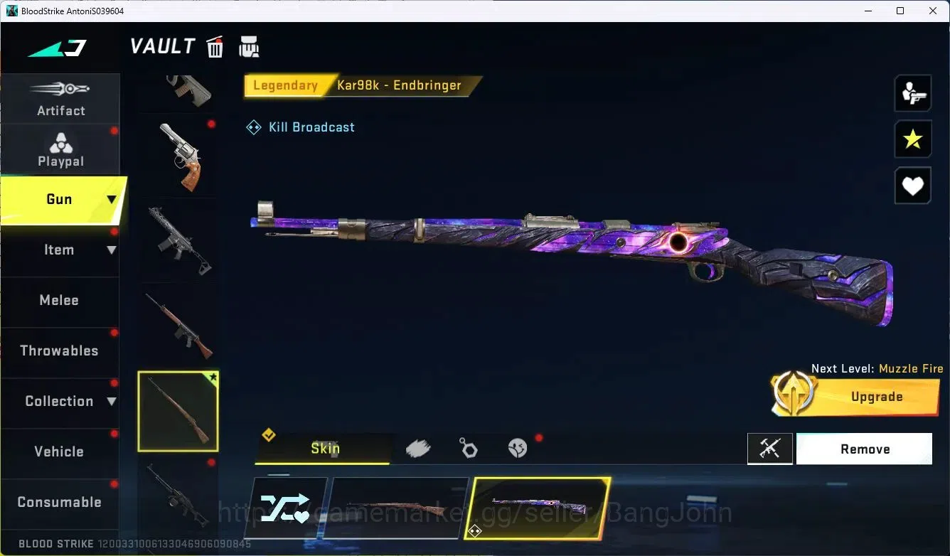 Blood Strike Accounts ASIA|Collab MCX - EVA-00|7 Legendary Gun|Collab Et image 8