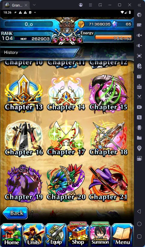 Grand Summoners Accounts GLOBAL|Ascend 18|Rank 104|Houka Inumuta TW|Summer  image 8