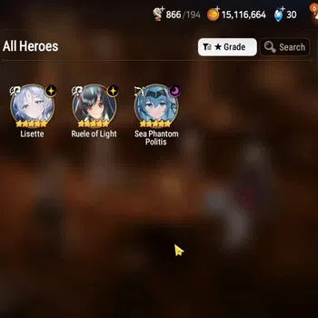 Epic Seven Accounts Starter GLOBAL UnVerif|New Era|3 ML(Lisete,RueleLight,SP Politis)+TA Coli,ISeria,Landy,Etc|Poh ON|Abys F