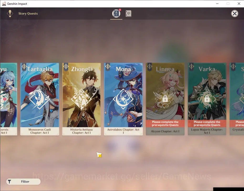 Genshin Impact Accounts Asia|AR 50|3 Limited + 1 (*5 Weapon)|Varka,Nicole, image 15