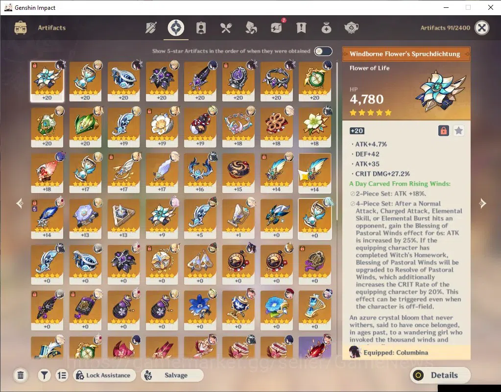 Genshin Impact Accounts Asia|AR 50|3 Limited + 1 (*5 Weapon)|Varka,Nicole, image 4