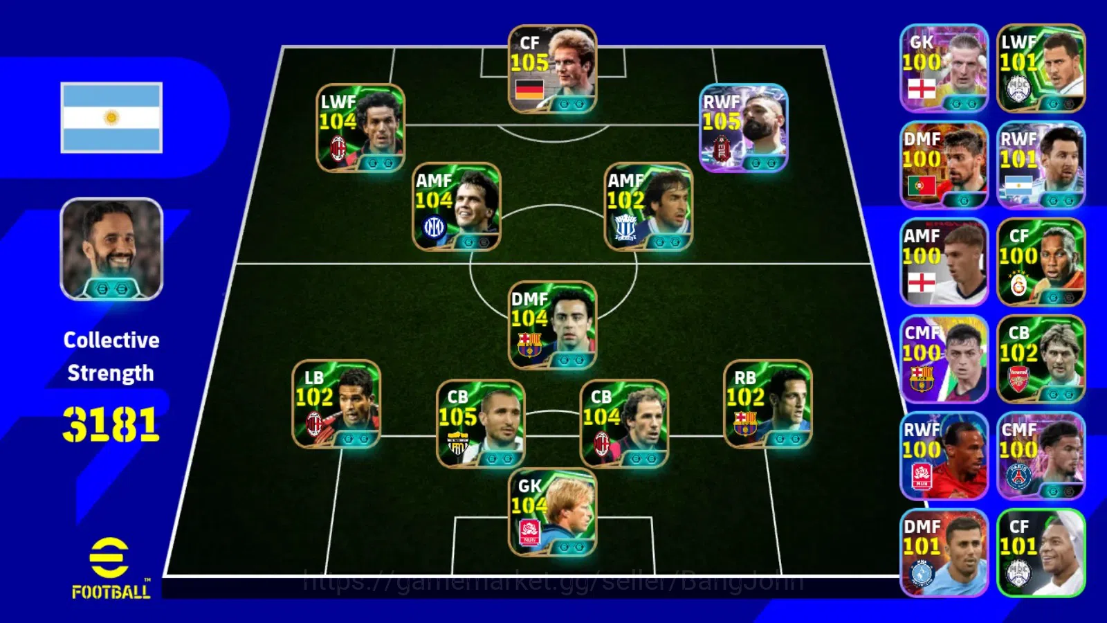 eFootball Accounts Android|PW 3181|Epic Matthäus,Rummenigge,Baresi,Ch image 6