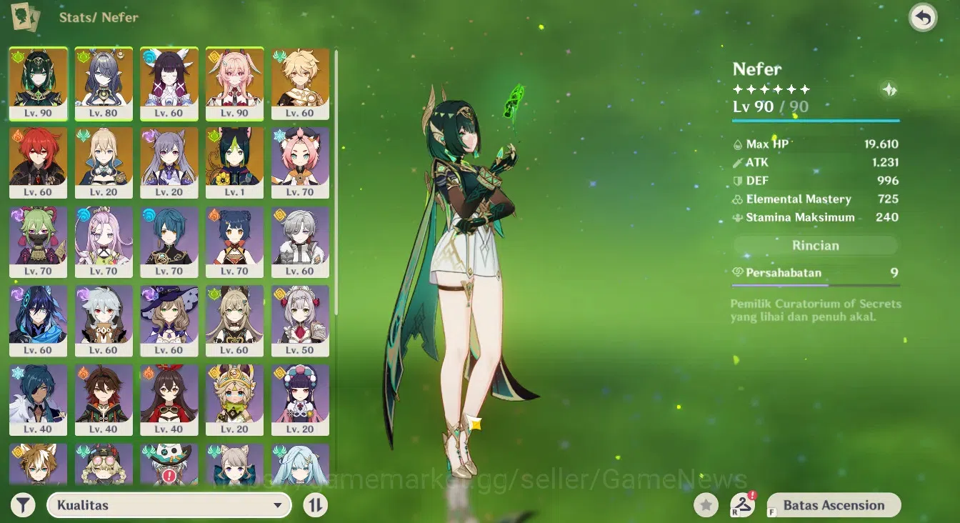 Genshin Impact Accounts Mid Game ASIA|Nefer Premium, Well Build|Nefer,Lauma,Linnea+TheirSignature,Columbina|UsnLog|TA1346 1