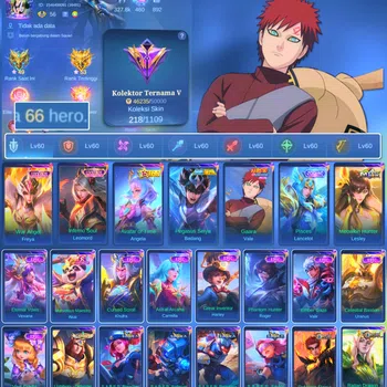 Mobile Legends: Bang Bang Others HERO 66 SKIN 218 | EMBLEM ALL MAX| LUCKBOX FREYA | image 1