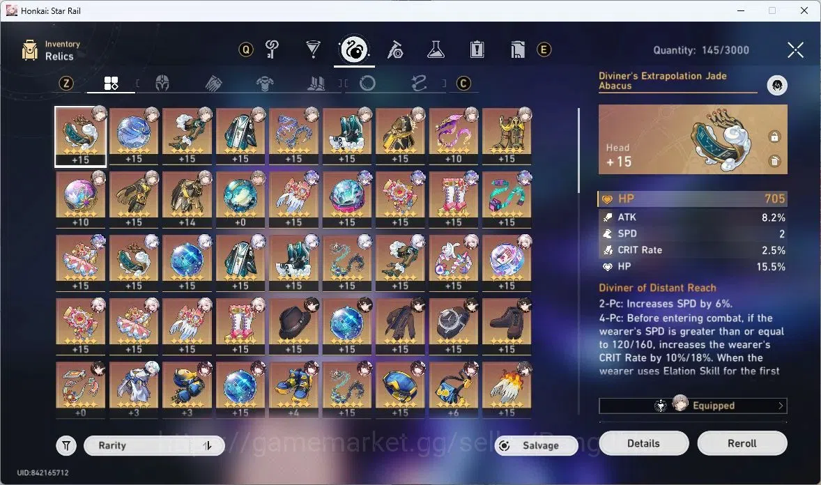 Honkai Star Rail Accounts ASIA | TL 67, Silver Wolf LV.999, Ruan Mei, Dan He image 17