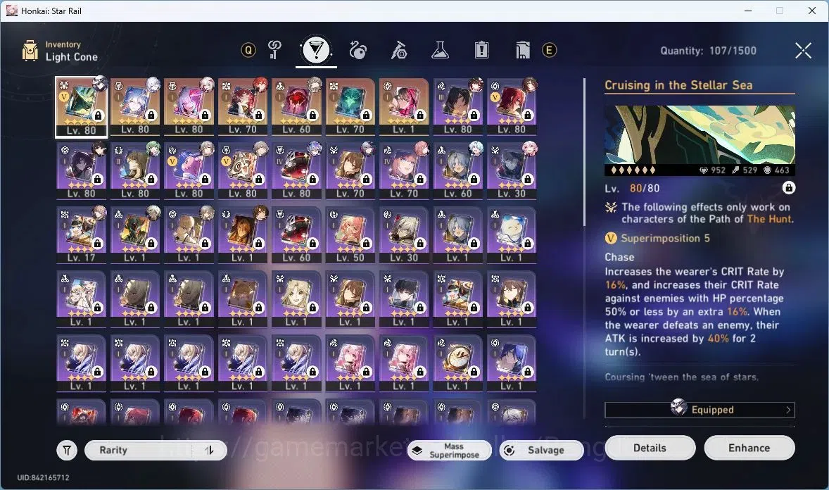 Honkai Star Rail Accounts ASIA | TL 67, Silver Wolf LV.999, Ruan Mei, Dan He image 18