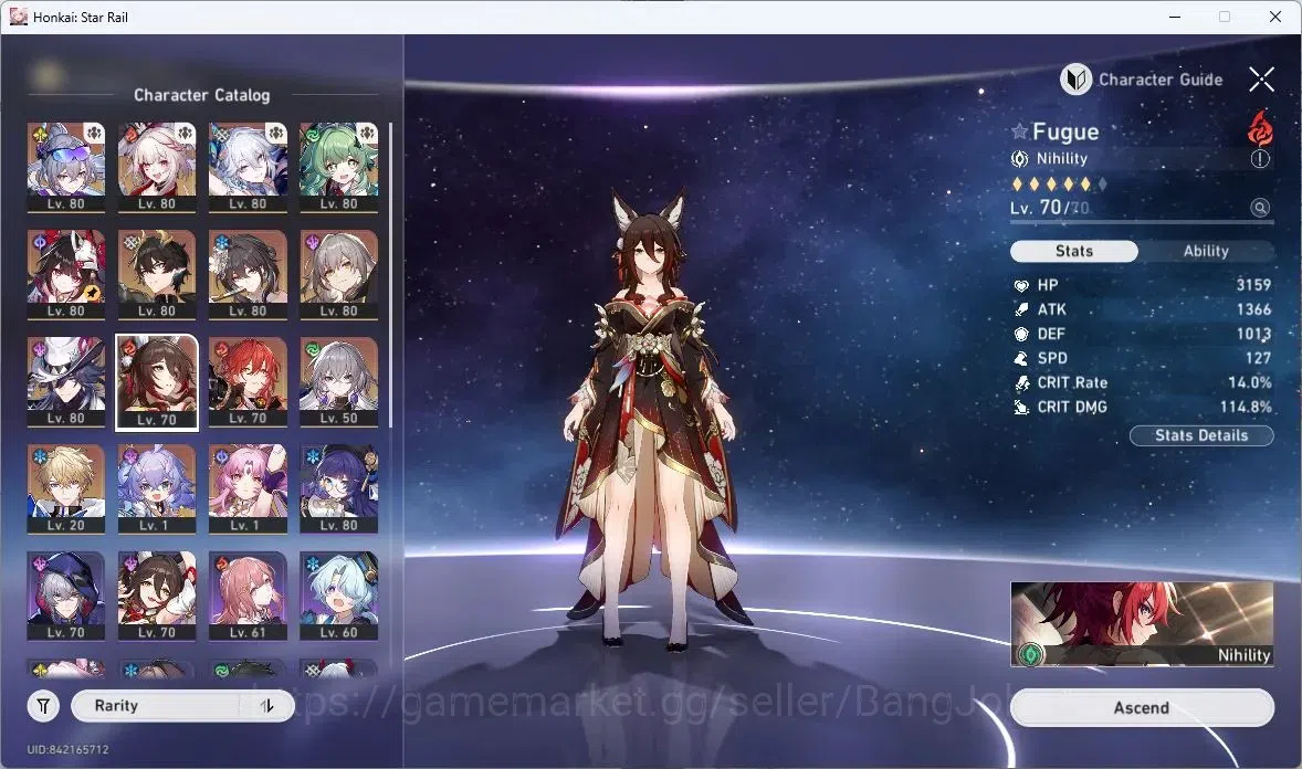 Honkai Star Rail Accounts ASIA | TL 67, Silver Wolf LV.999, Ruan Mei, Dan He image 2