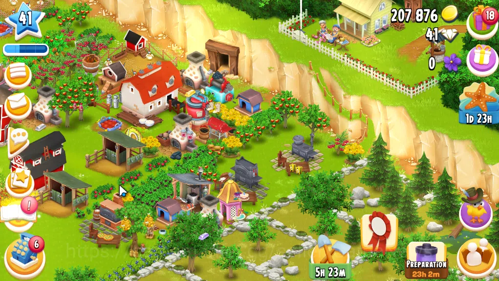 Hay Day Accounts Level 41 | Barn Storage 1100 + Silo Storage 650 | 207k Coins, 41 Diamonds |CN ON|Log Supercell ID|Take 2