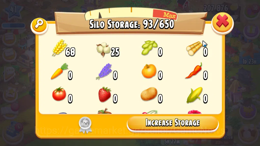 Hay Day Accounts Level 41 | Barn Storage 1100 + Silo Storage 650 | 207k Coins, 41 Diamonds |CN ON|Log Supercell ID|Take 8