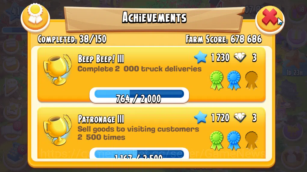 Hay Day Accounts Level 41 | Barn Storage 1100 + Silo Storage 650 | 207k Coins, 41 Diamonds |CN ON|Log Supercell ID|Take 9