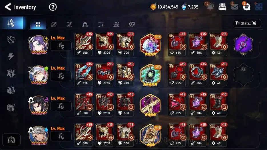 Epic Seven Accounts Global Unverif |6 ML(RO Light,NM Luna,DP Aria,M Ch image 13
