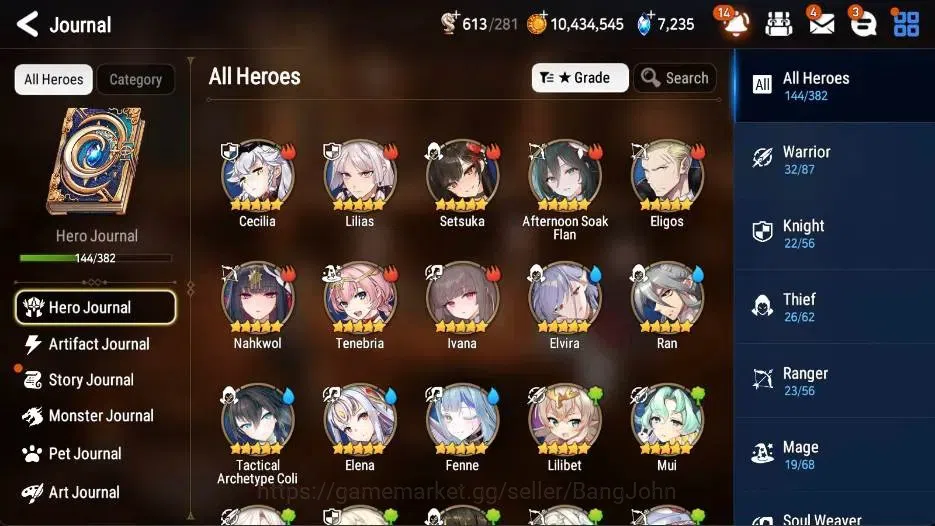 Epic Seven Accounts Global Unverif |6 ML(RO Light,NM Luna,DP Aria,M Ch image 5