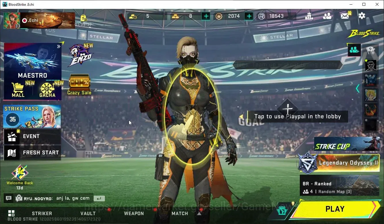 Blood Strike Accounts ASIA|MELEE TALON KNIFE-Sactum+Collab BLEACH Byakuy image 1