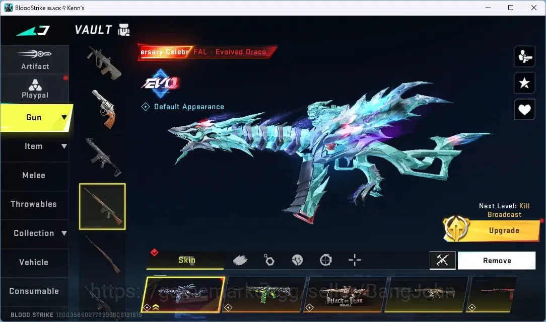 Blood Strike Accounts ASIA | 1 EVO: FAL-Evolved Draco | 2 AOT GUNS | 2 E image 16