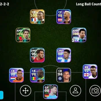 eFootball Accounts Legends & Iconic Players Mobile|PW 2896|New Kylian Mbappe BigT,Lionel Messi ShowT,Rul Costa