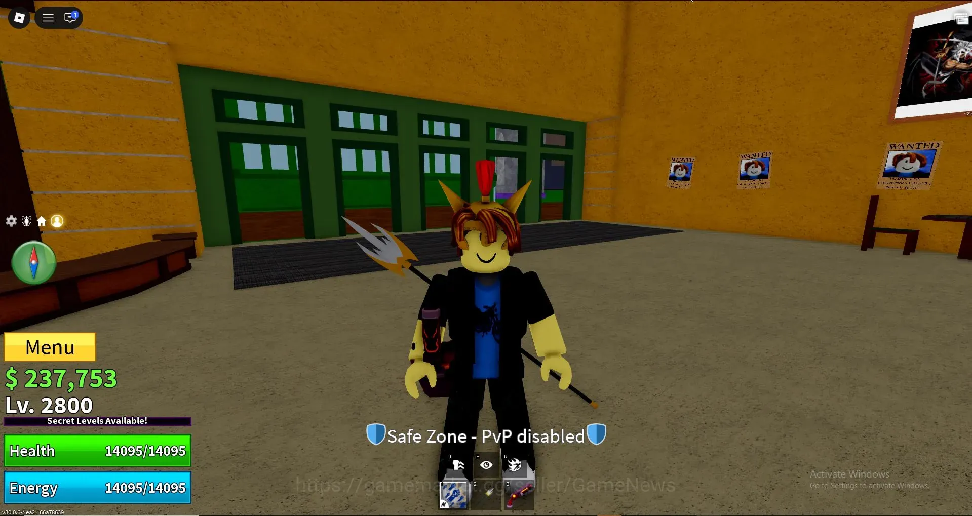 Roblox Accounts Blox Fruit|Lvl 2800|GodHuman (MAX)|Human V1|3 Legendary Weapon +2 Legendary Fruit|200K Beli,6K Fragment|Take 1