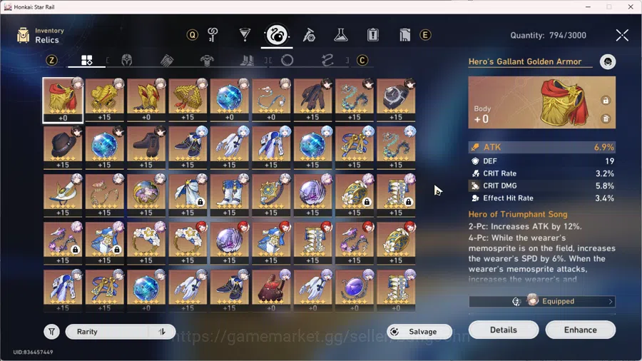 Honkai Star Rail Accounts Others ASIA | TL 67 | TIM Premium Phainon | Phainon | 7 Limit | Cerydra | Sunday | Dan Heng PT 6